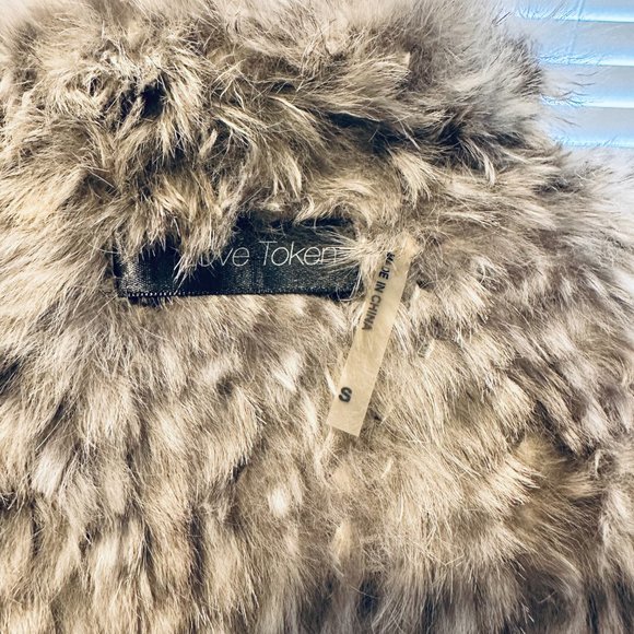 Rabbit Fur Grey Vest | Size S - Picture 5 of 5